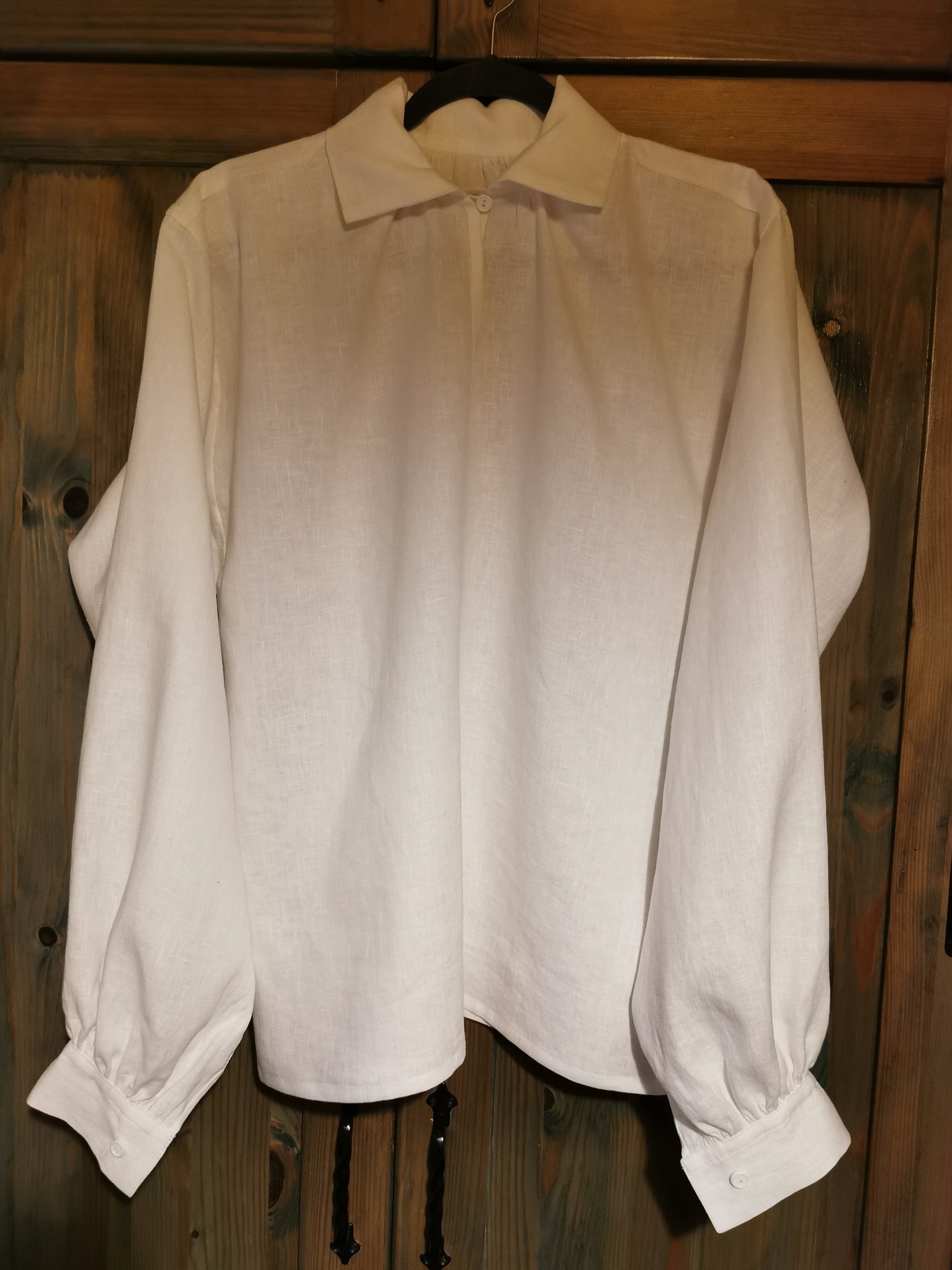 Vīriešu tautiskais lina krekls balts M-L-XL-XXL izm