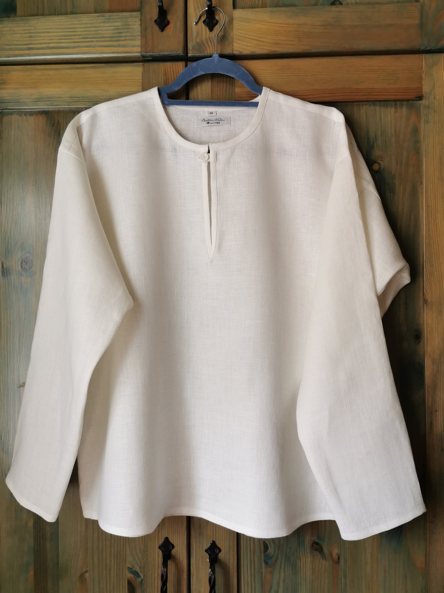 Sieviešu lina krekls balts 44-48-50 izm