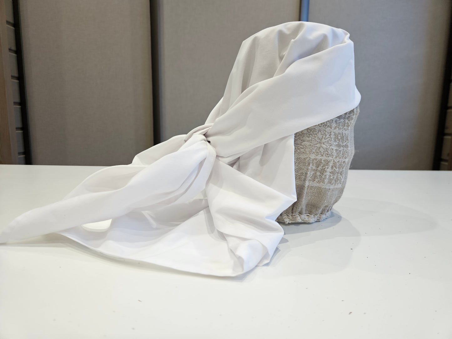 Lakats kokvilnas balts