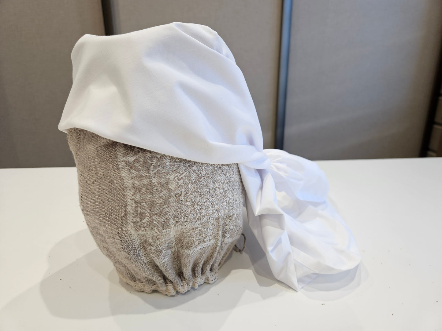 Lakats kokvilnas balts